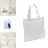 White Sublimation Non Woven Fabric Shopping Bag Heat Press P...