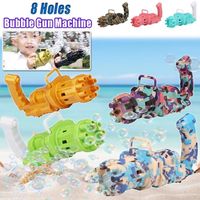 DHL Kids Automatic Gatling Bubble Gun Toys Summer Soap Water Machine 2-in-1 Electric For Children Gift FY4627 F05163216