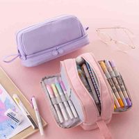 Learning Toys Large Capacity Pencil Case School Supplies Pencil Cases For Girls Trousse Scolaire Pen Case Estuches Stationery Pencil Box T220829