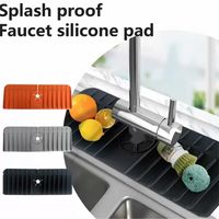 Silicone Tool Faucet Handle Drip Catcher Tray Waterproof Suc...