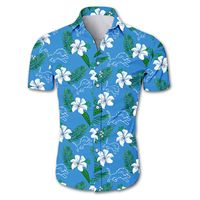 Men' s Casual Shirts Men' s Summer Flower Shirt Stre...