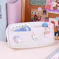 Learning Toys Pencil Cases For Girls School Supplies Pencil Pouch Trousse Scolaire Random Brooch Estuche Lapices Stationery Cute Pencil Case T220829
