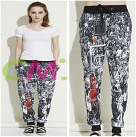 2015 new fashion men women' s joggers pants 3D print Jor...
