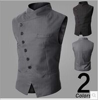 New Arrival! Men Suit Vest Slim Dress Vests Men' s Fitte...