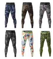 Men compression long pants spandex running base layers skins...