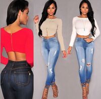 Red White Coffee Crop Tops t shirt Graphic tees Women Clothi...