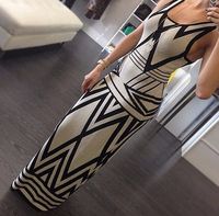 New Fashion Women Summer Dress Sleeveless Package Hip Long D...