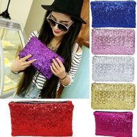 Women Shiny Sequins Dazzling Glitter Bling Evening Clutch Pa...