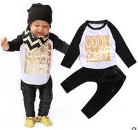 Baby boy clothes 2016 antumn kids clothes sets t- shirt+ pants...