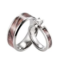 shardon realtree camo engagement wedding ring set titanium prong setting cz engagement ring with mens wedding band 2pcs - Camo Wedding Rings Sets shardon realtree camo engagement wedding ring set titanium prong setting cz engagement ring with mens wedding band 2pcs - Camo Wedding Rings Sets