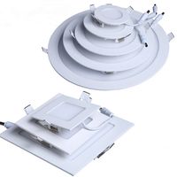 LED Ceiling Recessed Downlight Round Panel Light Ultra Thin ...