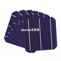 Freeshipping 50 Pcs 4.5 Watt High Effciency 156MM Photovoltaic Mono Solar Cell 6x6 For Sale