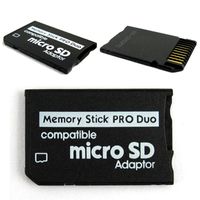 Memory Card Adapter MicroSD TF To MS Memory Stick Pro Duo Adapter Converter For PSP 1000 2000 3000 DHL FEDEX EMS FREE SHIP