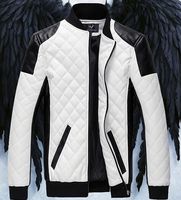 2015 Men's Jacket PU Leather jacket Motorcycle jacket slim men's Winter coat mens