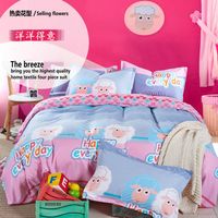 Cheap New Cotton Home Textile Bedding Set Denim Style Double Quilt Bedspread Solid Bed Sheet Duvet Cover Shipping Free