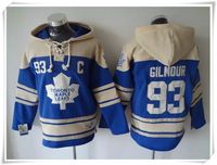 Wholesale ICE Hockey Hoodies Jerseys Leafs Men Gilmour lupul Light Blue Best quality stitching Jerseys Sports jersey Mix Order