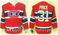 Ice Hockey Men Full Youth 31 Carey Price Red Throwback Stitched Jersey