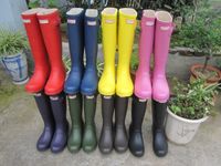 Ms. glossy Rain Boots Waterproof Women Wellies Boots Woman Rain Boots High Boot Rainboots Hot Sale 7 Colors