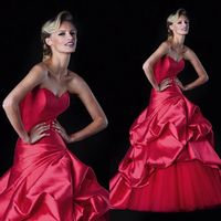 romantic british bridal gowns red