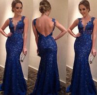 Blue Lace Bridesmaids Dresses