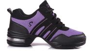 Fashion Canvas Upper Fashion Womens Leather With Net Upper Dance Sneakers Fashion Canvas Upper