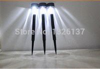 Cheap 10PCS New Waterproof Outdoor Solar Power Lawn Lamps LED Spot Light Garden Path Plastic Small Solar Lamps
