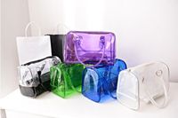 10color Transparent jelly bag handbags clear jelly bag Bag in Bag ...