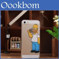 wholesale - Hard Apple Cases Transparent iphone 5 5S Case Homer ...
