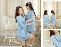 New 2015 family clothing Cute Baby Girls Dress Cotton linen petals