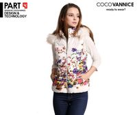 2014 women winter Vests cardigan casual womens Print Floral parka slim