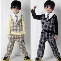 Cheap 2015 Children School Clothing Sets Korean preppy style Boys