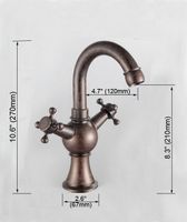 cheap antique copper double cross handle kitchen sink swivel spout hot cold faucet mixer tap - Copper Kitchen Sinks Reviews cheap antique copper double cross handle kitchen sink swivel spout hot cold faucet mixer tap - Copper Kitchen Sinks Reviews