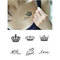 tattoo tattoos crown painting glitter sticker body temporary waterproof stickers personalized queen crowns