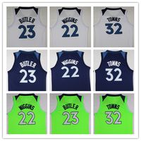 Basketball Men Sleeveless NCAA 1718 New Men Fans jersey #23 Jimmy Butler Jersey #32 Karl-Anthony Towns #22 Andrew Wiggins Basketball Jerseys Blue green White Jersey