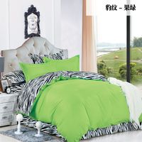 Cheap Wholesale-3pcs 4pcs Pure Pigment Spell AB Version Denim Soft King Wedding Bed Sets