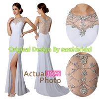 off the rack wedding gown - 2015 Mermaid Prom Dresses Cheap Under Real ...