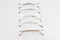 occhiali di design in titanio senza cornice per le donne