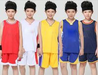 Unisex Spring / Autumn Acrylic Kids Warriors Team No. 30 Curry Basketball Dress Set Kids Competition Training Appearances Jerseys basketball suit Golden State Los Angeles