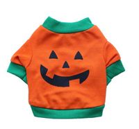T Shirts Spring/Summer Halloween Pet clothes Dog clothing dog clothes Halloween costumes orange pet