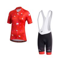 Short Anti Pilling Women Pro MTB women summer cycling jersey short sleeve and bib shorts set gel pad quick dry breathable comfortable cycling clothing Ciclismo wear