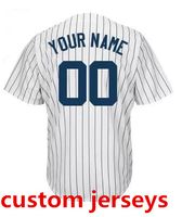 Baseball Men Short Wholesale Cheap Baseball Jerseys Custom Made Yankees Jersey Customized Embroidered Personalized Name Number Team Logo