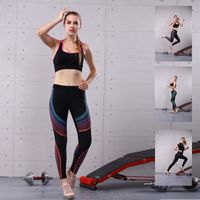Women Spandex / Polyester Pants New Arrival Women Printed Yoga Wear Sports Long Pants Running Gym Leggings Cycling Jersey