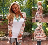 Wholesale,2016 autumn new sexy kawaii sweater women stripe long cardigan poncho long sleeve pull cardigan with hood
