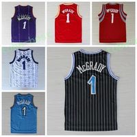 Men blue jersey shirt - Best Tracy McGrady Jersey Throwback Shirt Rev New Material Tracy McGrady Uniforms Retro Team Road Black Blue White Red Purple Quality