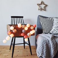 wholesale 20pcs led high quality manual mutil color romantic cotton ball light string fairy light party wedding home decor accessories - Home Decor Canada wholesale 20pcs led high quality manual mutil color romantic cotton ball light string fairy light party wedding home decor accessories - Home Decor Canada