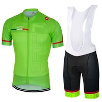 Short Quick Dry Unisex 2017 Green Cycling short jersey set men summer style black white bib shorts Mountain bike racing sport Ropa ciclismo 3D gel pad G0402