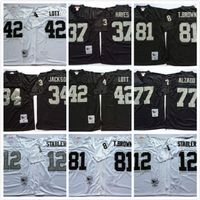 Rugby Men Short Throwback Ken Stable 16 Jim Plunkett 32 Marcus Allen 34 Bo Jackson 75 Howie Long 78 Art Shell 25 Fred Biletnikoff Football Jerseys