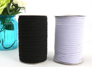 200 yards/ zwart -wit nylon elastische banden kwaliteit elastische riem 1/8 magere elastische 3 mm breedte voor kledingbroek naaimaccessoires diy
