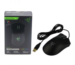 No original Razer Deathadder Chroma Ratón óptico para juegos con cable USB Ratón con sensor óptico de 10000 ppp Ratones para juegos Razer Deathadder