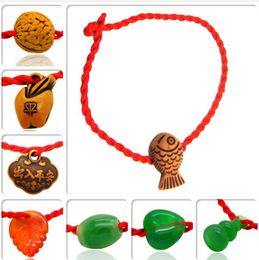 2015 nouveau!!! Fashional mâle / femelle bracelets tissés à la main corde rouge année animale bracelets porte-bonheur 1000 pcs / lot livraison gratuite DHL